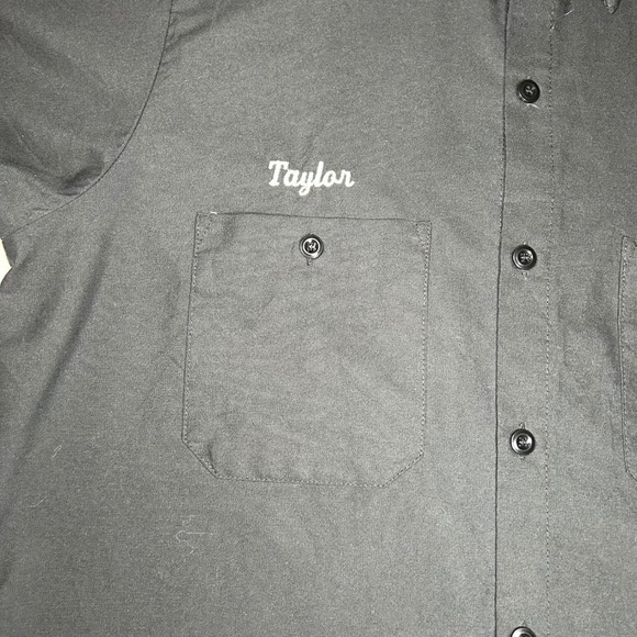 UniWeave by UniFirst Soft Comfort Mens Charcoal Short Sleeve Work Shirt Size M - Picture 5 of 8